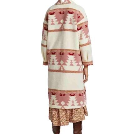 Beth Dutton Pink Printed Coat