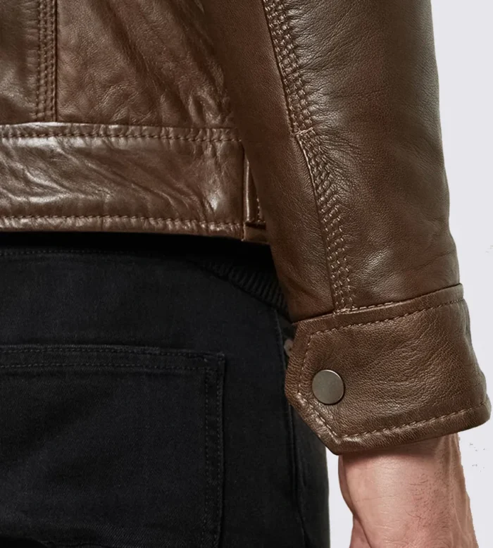 Eric Brown Hooded Leather Jacket 06