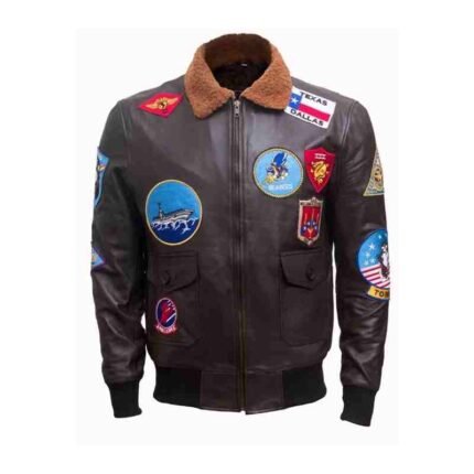 Mens Top Gun Tom Cruise Leather Jacket