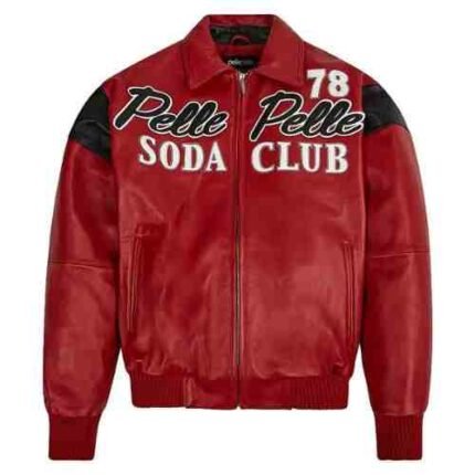 Pelle Pelle 78 Soda Club Red Leather 8 Ball Jacket A Timeless Classic