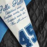 Pelle Pelle Blue and White Varsity World Famous Leather Jacket A Bold Blend of Classic Style and Stree 5