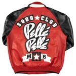 Pelle Pelle Classic Soda Club Plush Red Black Leather Jacket 2