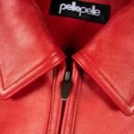 Pelle Pelle Classic Soda Club Plush Red Black Leather Jacket 3