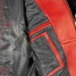 Pelle Pelle Classic Soda Club Plush Red Black Leather Jacket 6