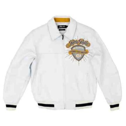 Pelle Pelle Legends Live Forever White Leather Jacket A Timeless Icon of Streetwear and Luxury