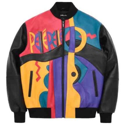 Pelle Pelle Picasso Plush Multi Color Leather Jacket