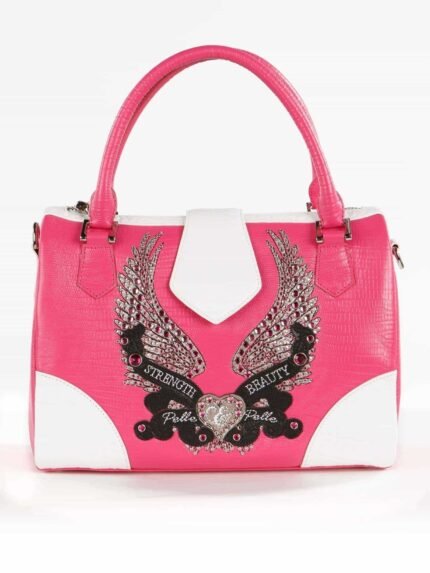 pelle pelle pink handbag 1 1