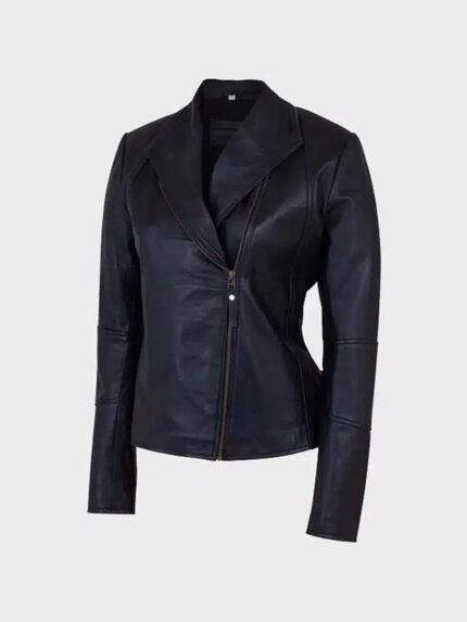 womens shawl collar black jacket 1